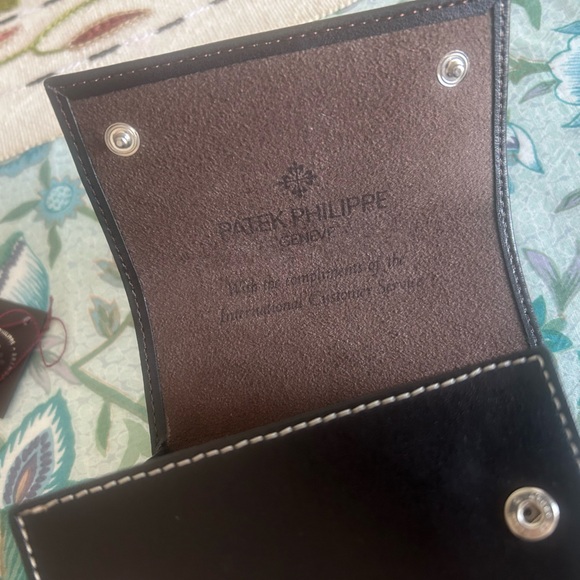 Patek Philippe Brown Leather Travel Watch Case - Picture 3 of 5